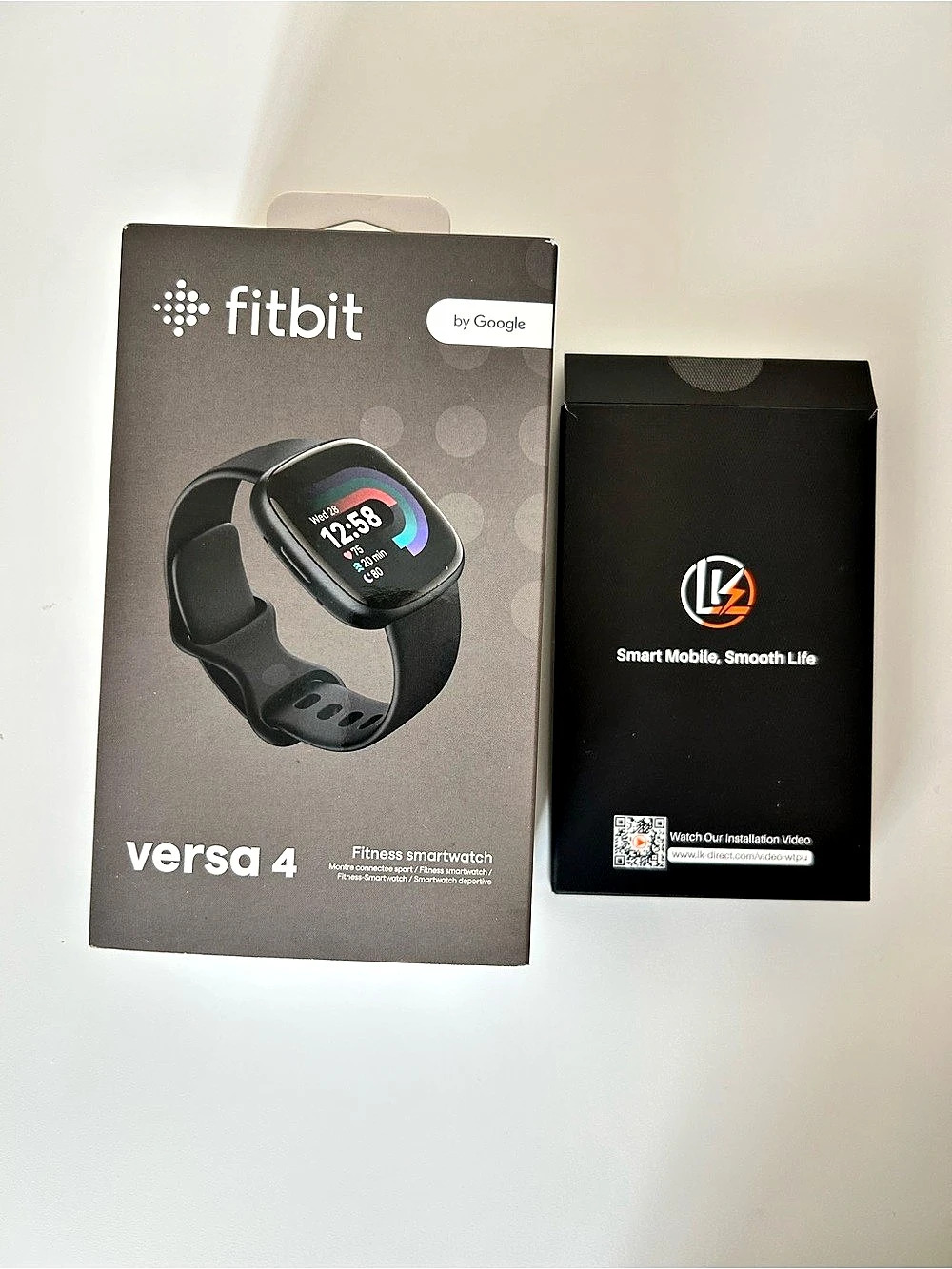 Fitbit Versa 4 Smartwatch in Black, Open Box